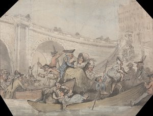 The Arrival of Ferries at London Bridge by Unbekannt Unbekannt